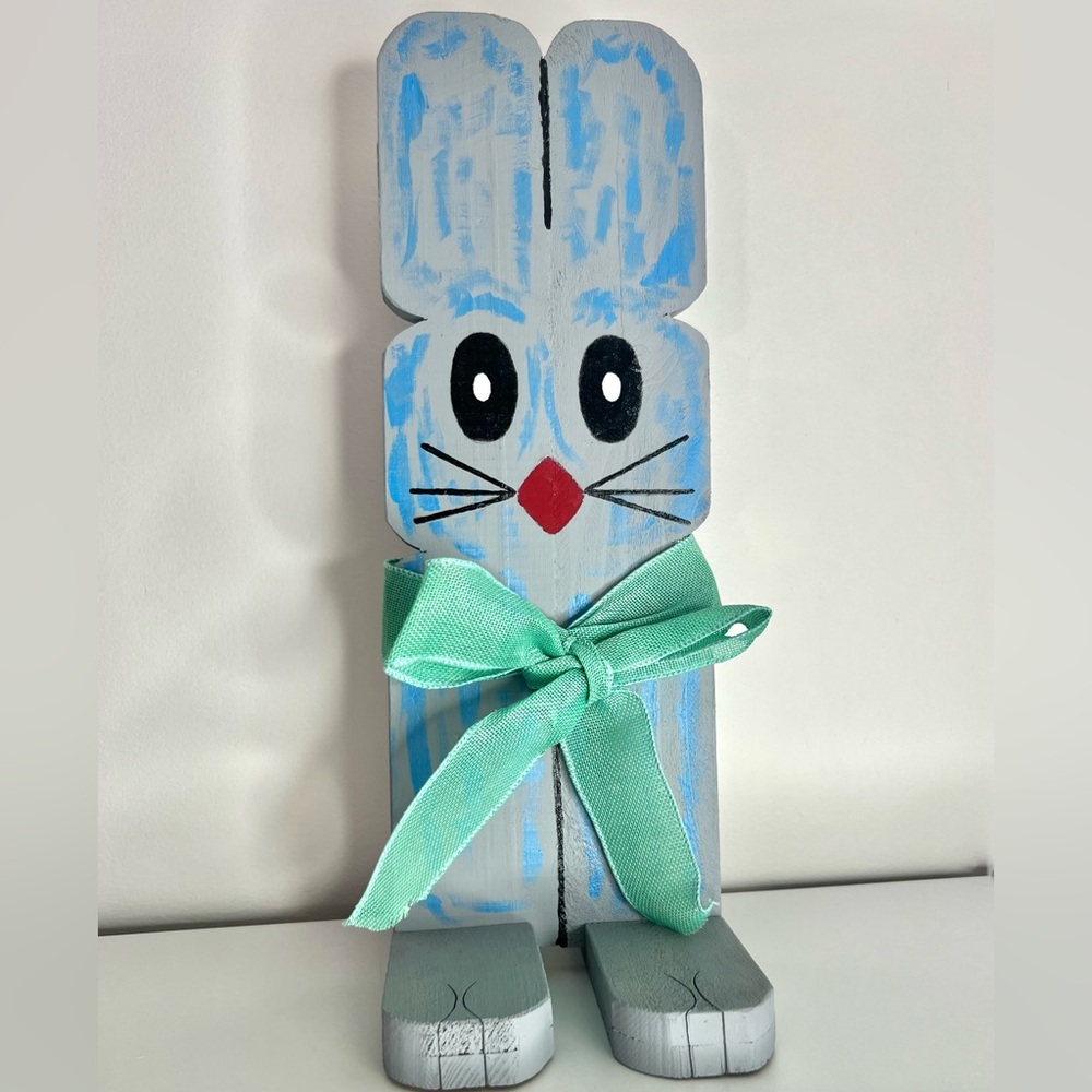 Wooden Bunny Decor – 19.5 Inches Tall
